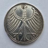 5 marchi Argento del 1972 "F" KM# 112 Germania