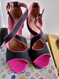 sandali fuxia tacco 15