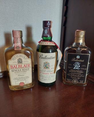 Lotto 3 Whisky Vintage Ballantine's e Balblair