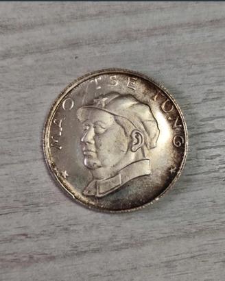 Medaglia/Moneta commemorativa Mao Tse Tung.Vintage
