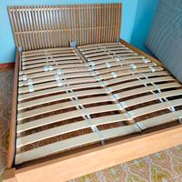 Struttura letto matrimoniale legno