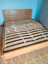 Struttura letto matrimoniale legno