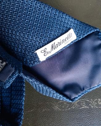 Cravatta in seta blu scuro E. Marinella Napoli