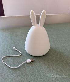 Lampada silicone multicolor coniglio