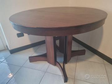 Tavolo tondo allungabile con 4 sedie