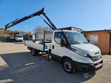 IVECO 35C16 - 2021 - CASSONE + GRU 12 Mt NUOVI