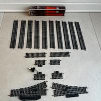 Lotto di 16 binari dritti Lima scala H0 anni 70