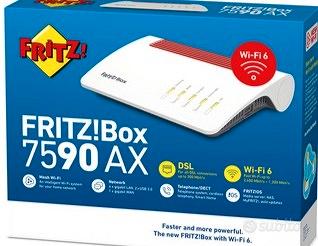 FRITZBOX 7590AX WIFI 6 FTTH/FTTC NUOVO 