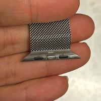 Cinturino Apple Watch in maglia milanese platino