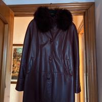 Cappotto donna in pelle