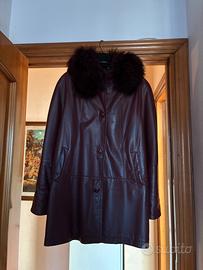 Cappotto donna in pelle
