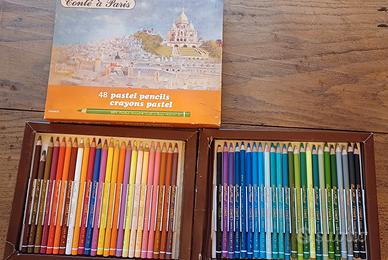 48 matite pastello Conté à Paris vintage
