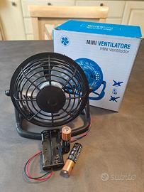 ventilatore portatile a batteria dimensione mini