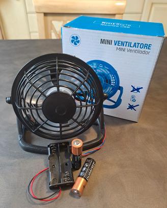 ventilatore portatile a batteria dimensione mini