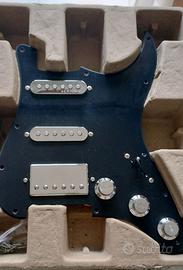 Battipenna ALNICO V stratocaster SSH nero e cromo