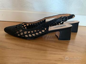Scarpe eleganti a punta chiusa, modello slingback