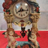 orologio pendolo angelo in resina