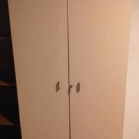 armadio in materiale plastico e truciolato 2 ante
