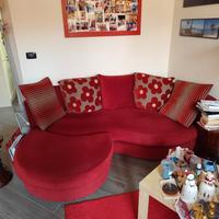 Divano bordeaux 3 posti