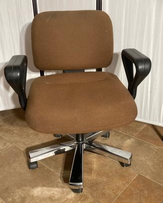 Tre poltrone sedie ufficio vintage anni 80