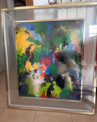 Quadro grande astratto olio su tela Espressionismo