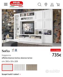 Sofia parete soggiorno mondo convenienza