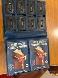 audio cassette corso inglese e francese 
