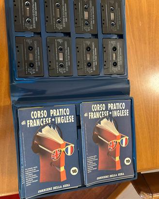 audio cassette corso inglese e francese 