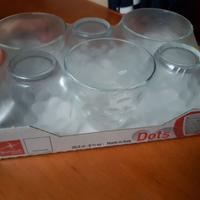 Set 6 bicchieri vetro Bormioli Rocco. Nuovo.