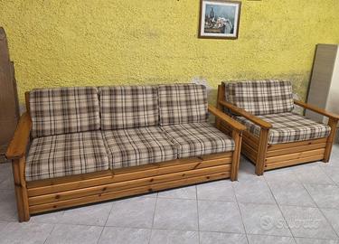 DIVANO LETTO E POLTRONA LETTO PRATICAMENTE NUOVI