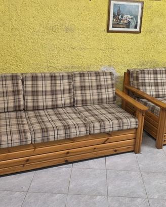 DIVANO LETTO E POLTRONA LETTO PRATICAMENTE NUOVI