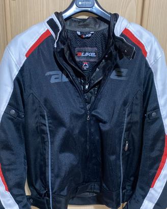 Giacca moto Alike XL + paraschiena + para addome

