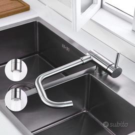 Rubinetto Cucina Pieghevole Sottofinestra con 2 Mo