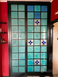 Porta interna vetrata scorrevole