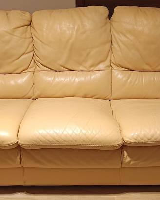 DIVANO IN PELLE 3/4 POSTI NATUZZI DIVANI & DIVANI