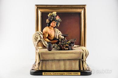 Caravaggio “Bacco” – Diorama 3D in resina dipinto 