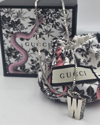 COLLANA GUCCI W ARGENTO