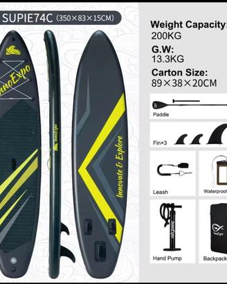 Stand Up Paddle Sup con Pagaia doppia Tavola NUOVA