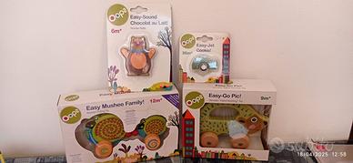 Set 4 giochi in legno Oops Nuovi