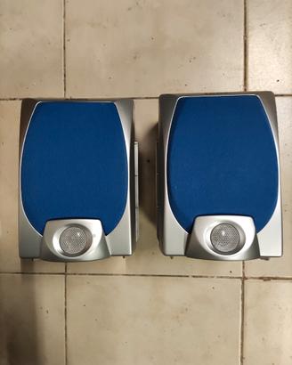 Casse Acustiche Majestic Blu e Argento