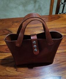 borsa da braccio in cuoio HANDMADE