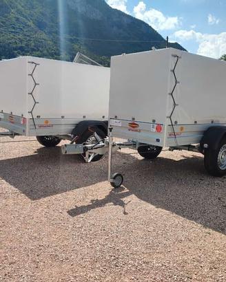 Carrello Rimorchio Auto Mono Asse Centinato