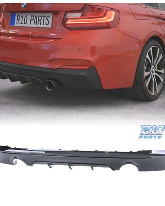 DIFFUSORE BMW F22 F23 LOOK M PERFORMANCE NERO LUCI