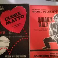 SPARTITI MUSICALI CANTANTI ANNI 60