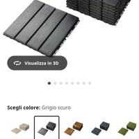 piastrelle esterno Ikea Runner grigio 