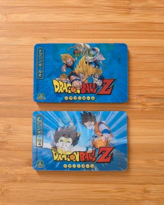 Lotto 2 carte Olografiche Dragon Ball 