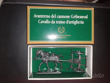 Modellino Avantreno Cannone Gribeauval Cavallo