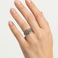 Vintage '70 Anello Fedina a Fascia in Argento