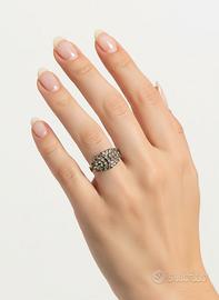 Vintage '70 Anello Fedina a Fascia in Argento