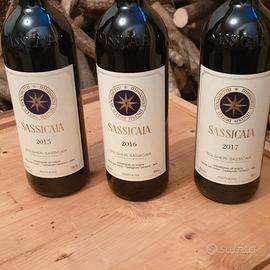 sassicaia varie annate 0.75l
